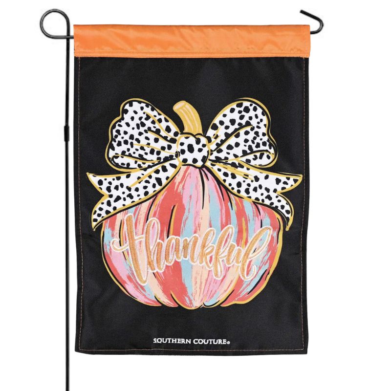 Painted Pumpkin Garden Flag